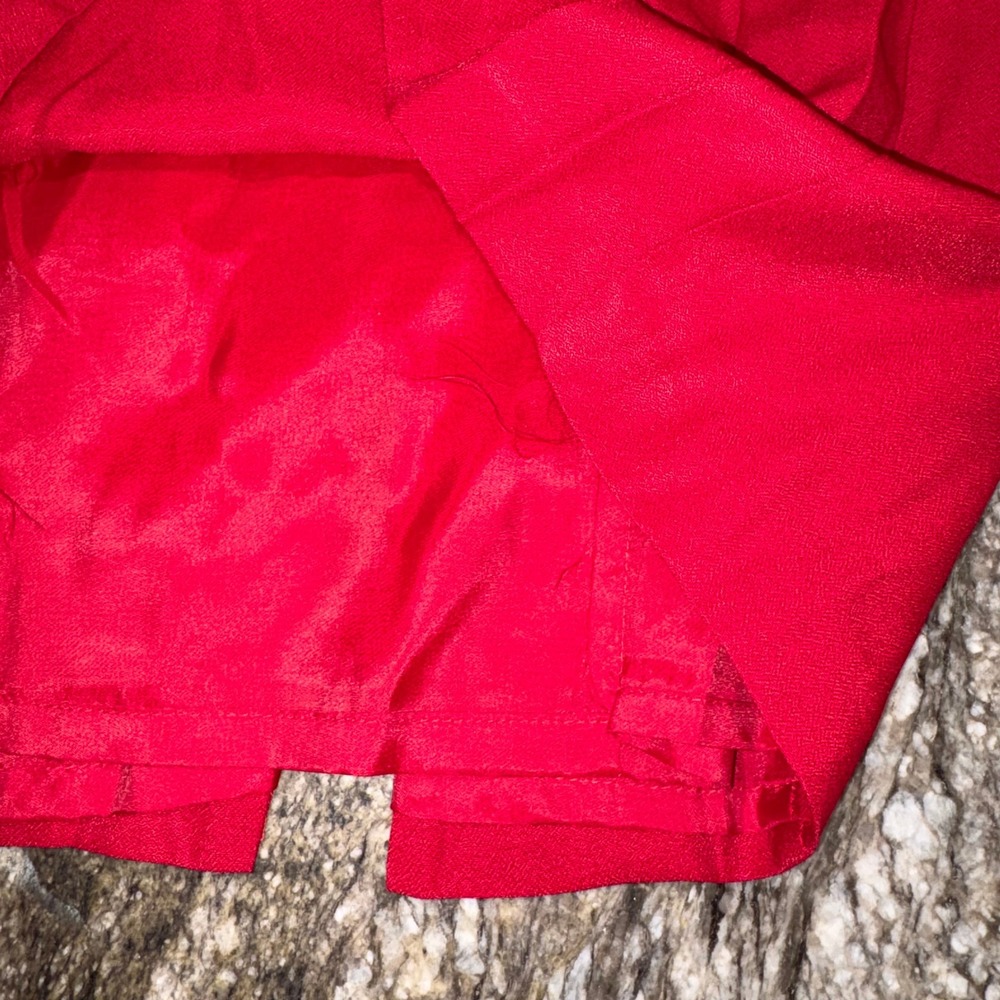Vintage Strappy Back Sheath Dress Cocktail Women Size‎ 12 Red CDC Petites - Picture 10 of 13